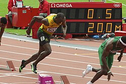 Omega scoreboards during the 2012 Olympic Games