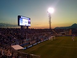 The fans in the Supercopa de Chile match against Deportes Iquique