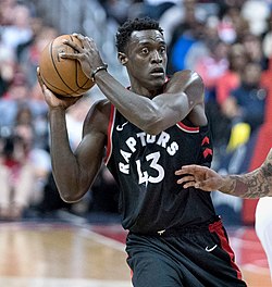 In the 2019–20 NBA season, Pascal Siakam was named as a starter in the 2020 NBA All-Star Game and a part of the All-NBA Second Team.