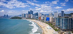 Busan City Haeundae Beach