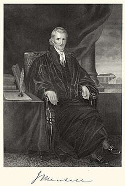 John Marshall, chief justice from 1801 to 1835