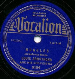Vocalion record by Louis Armstrong