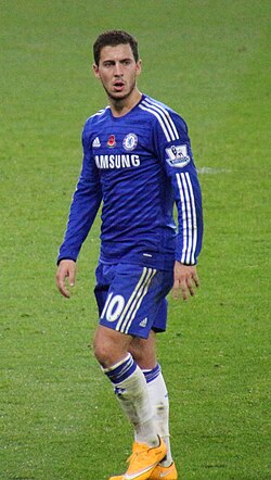 Hazard playing for Chelsea in 2014