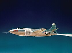 A US Air Force Bell X-1 test flight