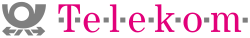 Logo of Deutsche Bundespost Telekom with posthorn before privatisation