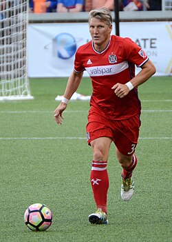 Bastian Schweinsteiger played for Chicago from 2017 to 2019