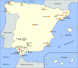 1 January 1820, Rafael Riego headed a rebellion of Spanish expeditionary force to be sent to the Americas