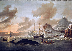 Abraham Storck's 1690 depiction of Dutch whalers