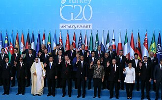 Leaders of most of the regional powers at the 2015 G20 Summit