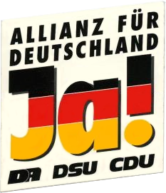 Logo of the Alliance for Germany coalition, which was led by the Christian Democratic Union (East Germany)