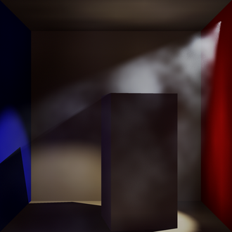 Representation of a 3D model using volume rendering and beam tracing