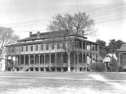 Building at Jackson Barracks complex, c. 1935. This one was demolished by the WPA that decade.