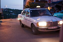 A regular grand taxi in Morocco