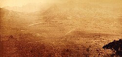 Seoul taken from Namsan (1884)-George Clayton Foulk. The photo shows Gwanghwamun Plaza and Namdaemunno.