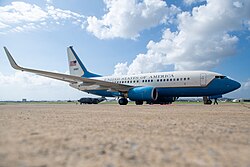 US Air Force C-40C at Kadena Air Base