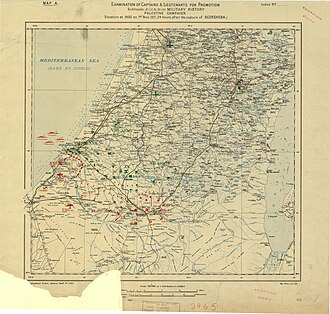 Military situation immediately prior to the release of the Balfour Declaration.