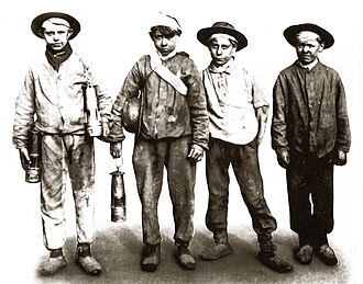 Child coal miners in Prussia, late 19th century