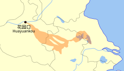 A map of the flooded area in 1938