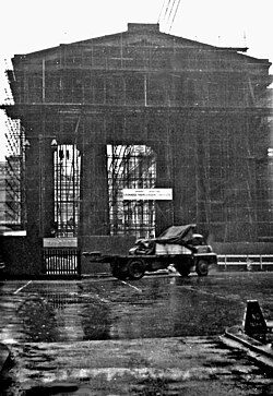 The Euston Arch being demolished in 1962