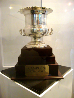 Champions' Cup trophy won by CD Olimpia in 1972