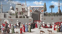 Venetian delegation in Damascus, painting of 1511. Louvre-Lens.