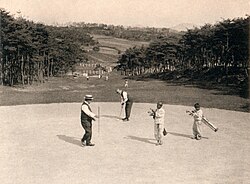 In 1921, Japan turned a Korean royal cemetery into a golf course, with the graves still directly on the course. This occurred at what is now Hyochang Park.[61][62][63]