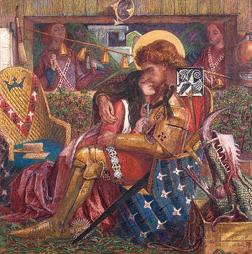 The Wedding of St George and Princess Sabra by Dante Gabriel Rossetti (1857)