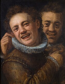 Two laughing men by Hans von Aachen, circa 1574