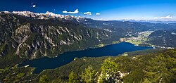 Lake Bohinj, the largest Slovenian lake and one of the two headwaters of the Sava River