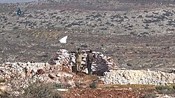 Fighters of the 23rd Division, a TFSA member group, man observation points near Afrin, February 2018