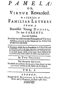Samuel Richardson's Pamela (1741)