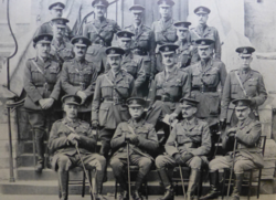 Eighteen Old Etonian generals revisit Eton, May 1919. Lieutenant General Pulteney is stood in the middle row, fifth from the left, behind Major General Lambton.