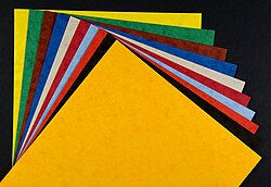 Card and paper stock for crafts use comes in a wide variety of textures and colors.
