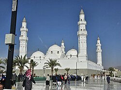 Quba Mosque is the first mosque to be built in Medina after Muhammed's emigration (Hijrah) from Mecca