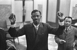 Lumumba in Brussels, January 1960