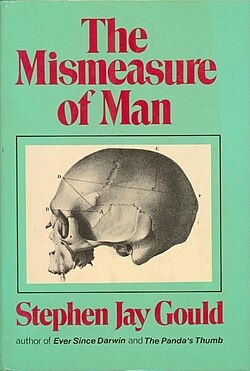 Cover of the first edition of The Mismeasure of Man