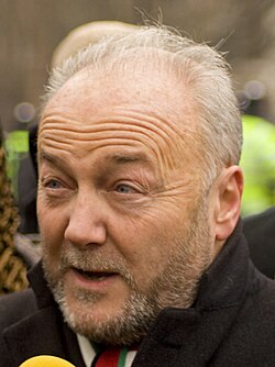 George Galloway at a January 2009 protest against the 2009 Gaza War