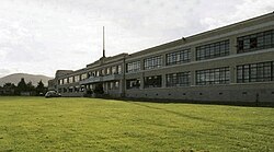 The Art Deco inspired building of Inverness High School
