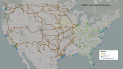 BNSF and CSX railroads