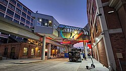 The Greektown station on the Detroit People Mover (DPM) elevated railway