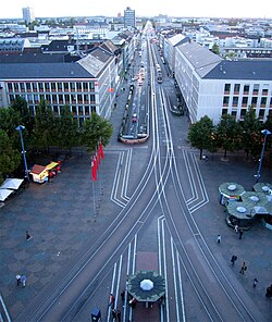 Rheinstrasse in central Darmstadt