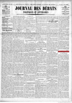French newspaper article linking the killing of the two French officers, Vannières and Wysocki, near Deir ez-Zor in 1925 to Mohammed Al-Ayyash, and referring to his coordination with Dr. Abd al-Rahman Shahbandar and the People's Party in Damascus. Journal des Débats politiques et littéraires, 10 November 1925, p. 2. View article.