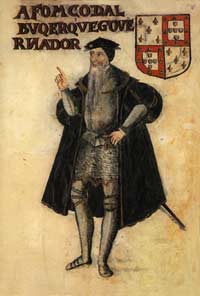 Portrait of Afonso de Albuquerque, from the Livro de Lisuarte de Abreu (c. 1565)