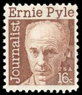 Ernest Taylor Pyle on a 1971 stamp