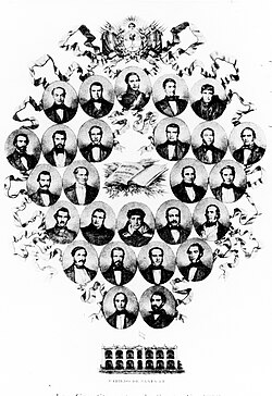 The representatives of the provinces, in the Constituent assembly for enactment of the Constitution, 1853
