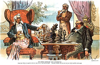 His Little Hawaiian Game Checkmated, from Judge, 1894