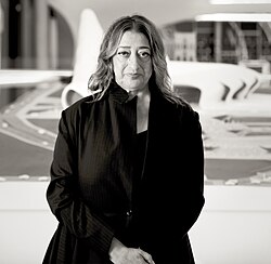 Zaha Hadid (1950–2016), an acclaimed architect