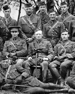 Churchill commanding the 6th Battalion, the Royal Scots Fusiliers, 1916.