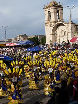 Morenada dance, in the Carnival of Juliaca, Peru