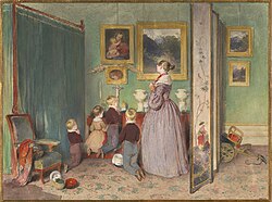 Franz Joseph's family gathered in prayer, 1839